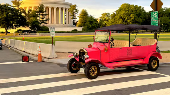 Washington, DC Day & Night Electric Cart & Vintage Car Tour